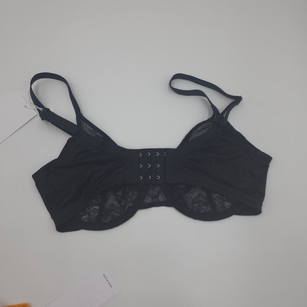 HSIA Bundle of Three Enchante Lace Underwire Bra in Black Yellow Cream 34D/DDD - Picture 3 of 8